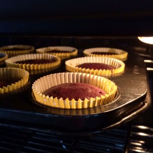 Cupcakes baking